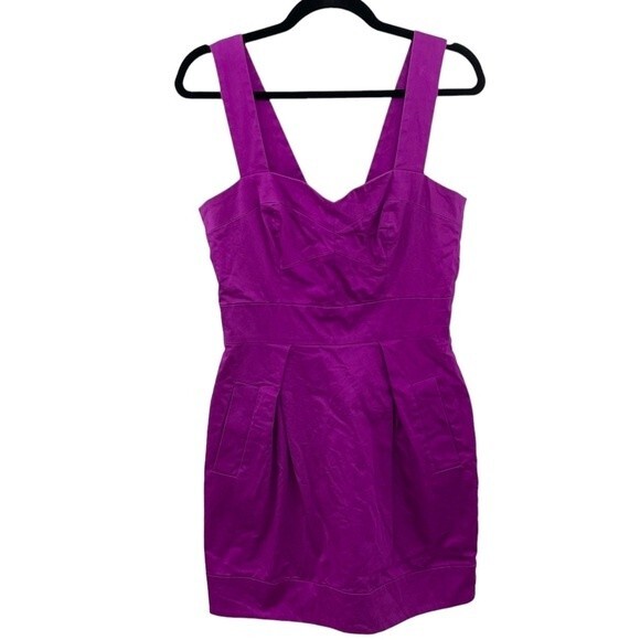 French Connection Purple Pink Violet Sleeveless Mini Dress Size 8 - Picture 1 of 6